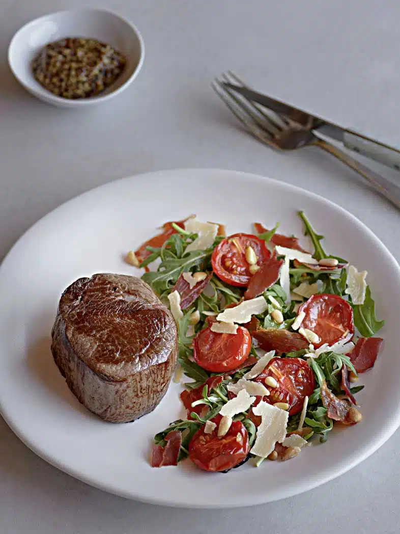 Best Ever Steak With Prosciutto Salad