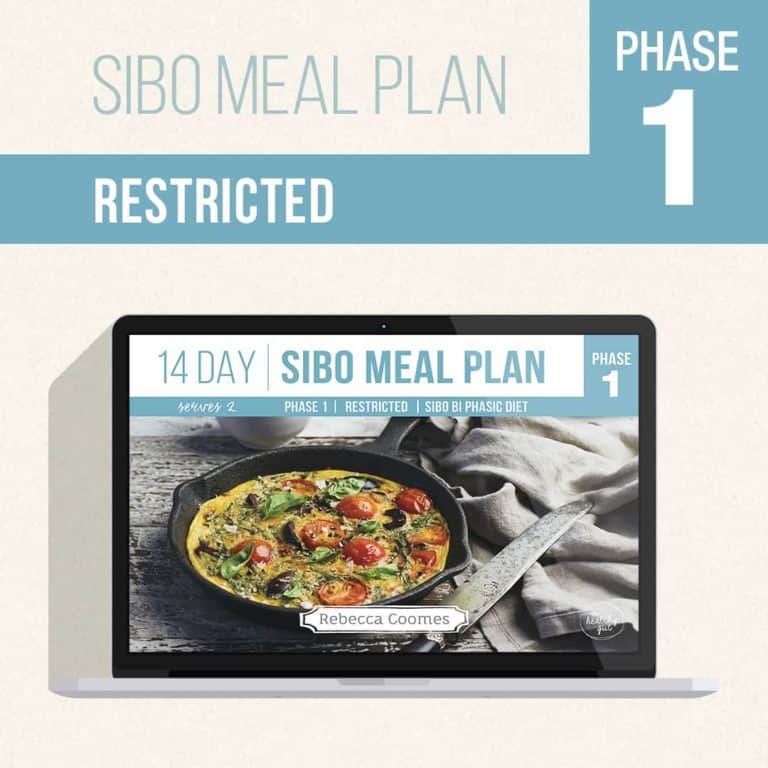 Sibo Meal Plan Phase Restricted Days The Healthy Gut