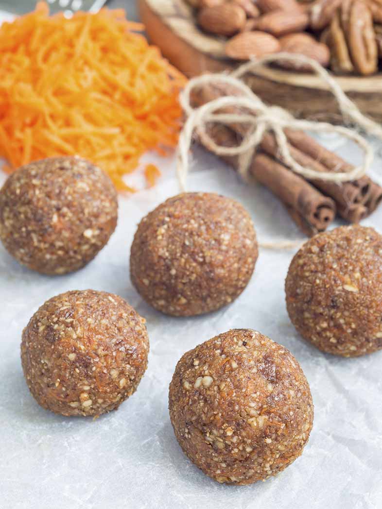 Carrot Cake Protein Balls - Becks Lives Healthy