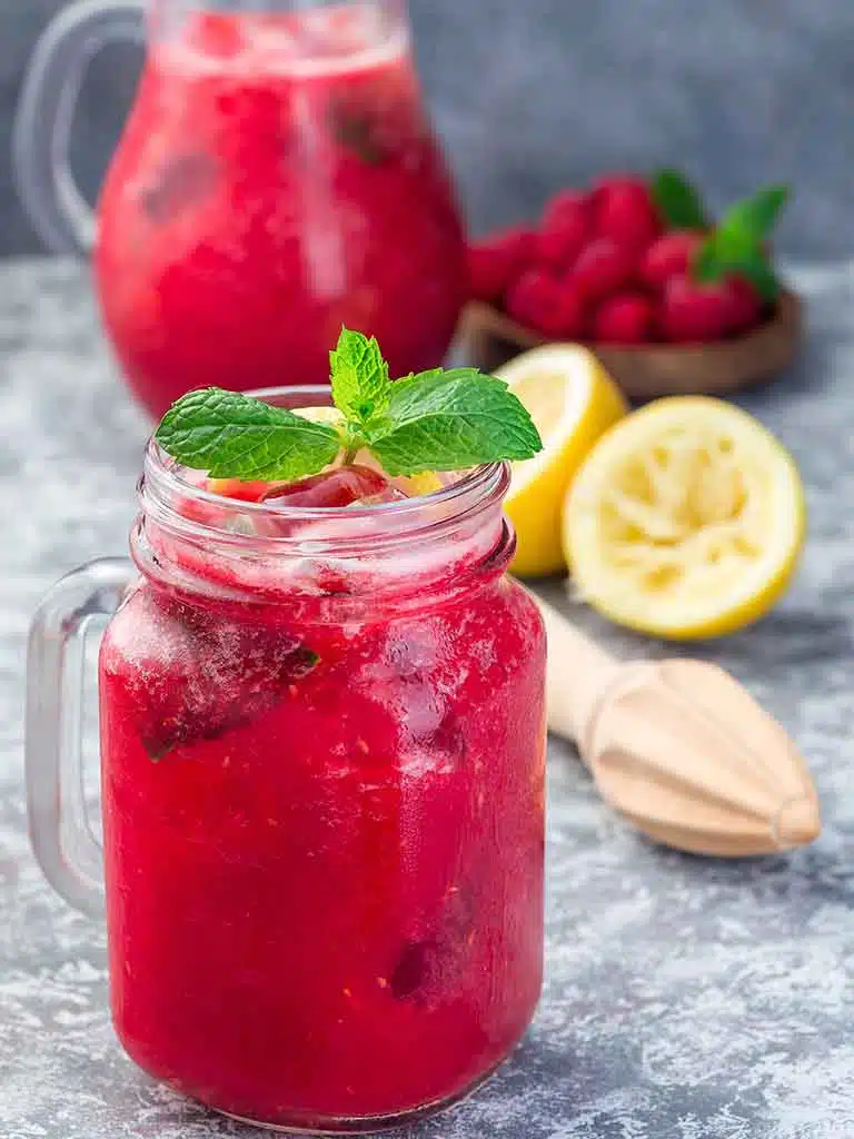 Raspberry Lemonade Slushie Recipe 786x1024